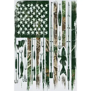 Fishing flag camo
