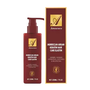 Moroccan Moisturizing Elastin 200ml no-rinse, suitable for dry and damaged hair, extends the lifespan of hair color, creates a healthy and bright hair color, repairs split ends, gives hair luster, and provides luxurious hair care