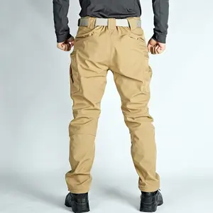 Men's Plain Windproof Warm Outdoor Military Tactical Shell Fleece-Lined Woven Joggers, Regular Fit, Mid-Waist, Pockets, No Belt, Menswear, Workwear, Autumn/Winter Weekend Travel Snowboarding Workout Wear, Casual Grey outdoorfun