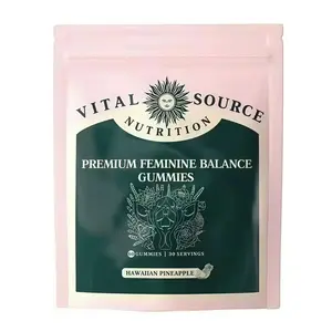 ViXi Feminine Balance Gummies - Hawaiian Pineapple Flavor, 30 Servings, 45 Gummies, Vital Source Nutrition
