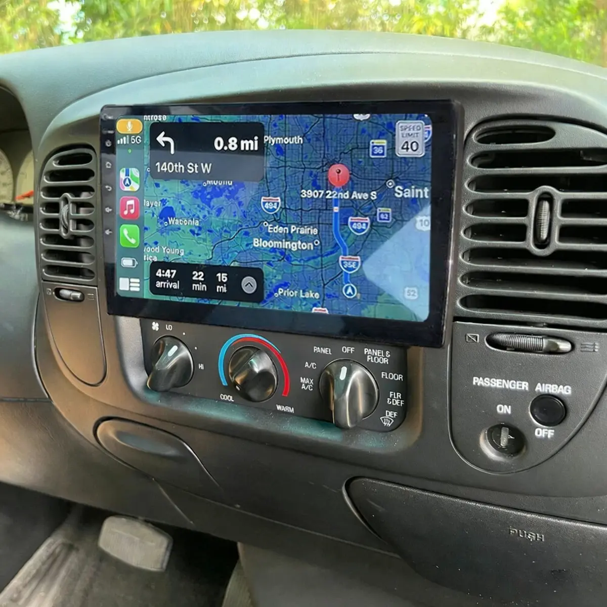 10.1" Car Stereo for Ford F150 1997–2004 – with Wireless CarPlay & Android Auto, 4+64GB, GPS Navigation, AHD Backup Camera, Microphone