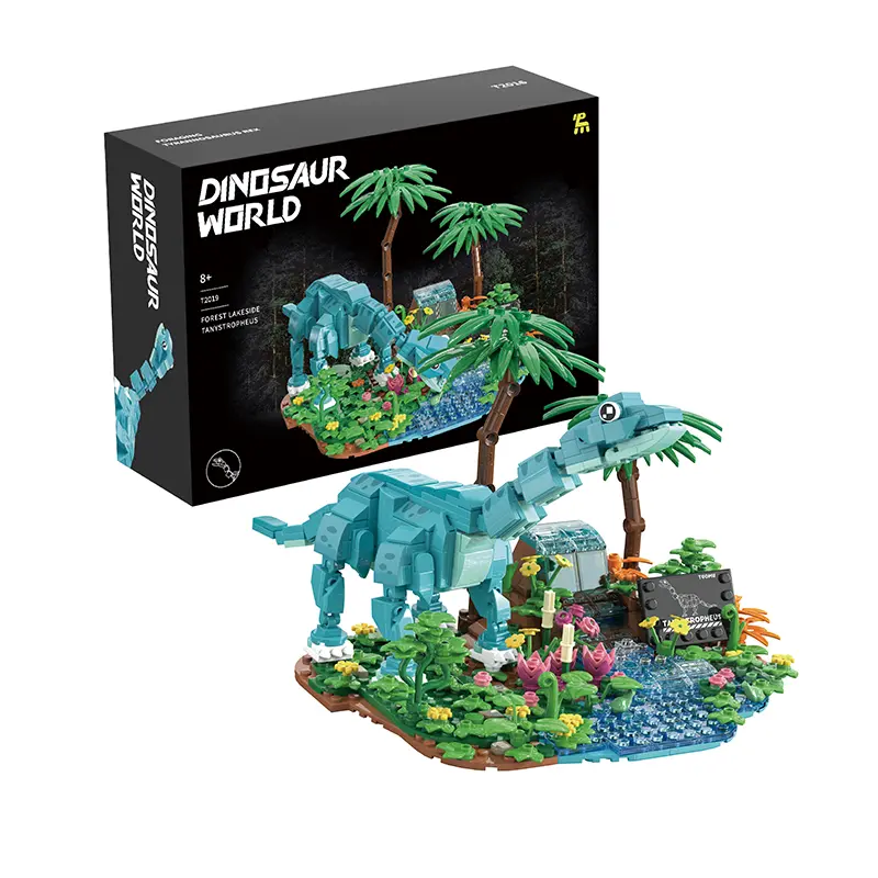 559-Piece Brachiosaurus Theme Dinosaur World Building Block Set - STEM Learning Unisex Construction Toys, DIY Assembly Bricks, House Decoration Kit, Father's Day Gift for Child Development, Boy