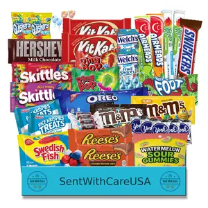 The Ultimate Candy Box | Snack Gift Basket with American Candy & Treats for Birthdays, College Care & Students
