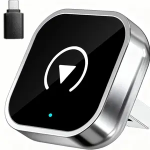 2026 Upgraded 3-in-1 Wireless CarPlay & Android Auto Adapter, Carplay Dongle Connectivity, Mini USB 5V, Bluetooth 5.2, Dual-Band WiFi, Adaptive Resolution, Plug-and-Play, Universal for CarPlay/Auto Cars, Compatible with iOS & Android Devices