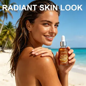 TanGlow No Sun Glow Oil | Self-Tanning Essence with Shimmer-Glow in the summer beach