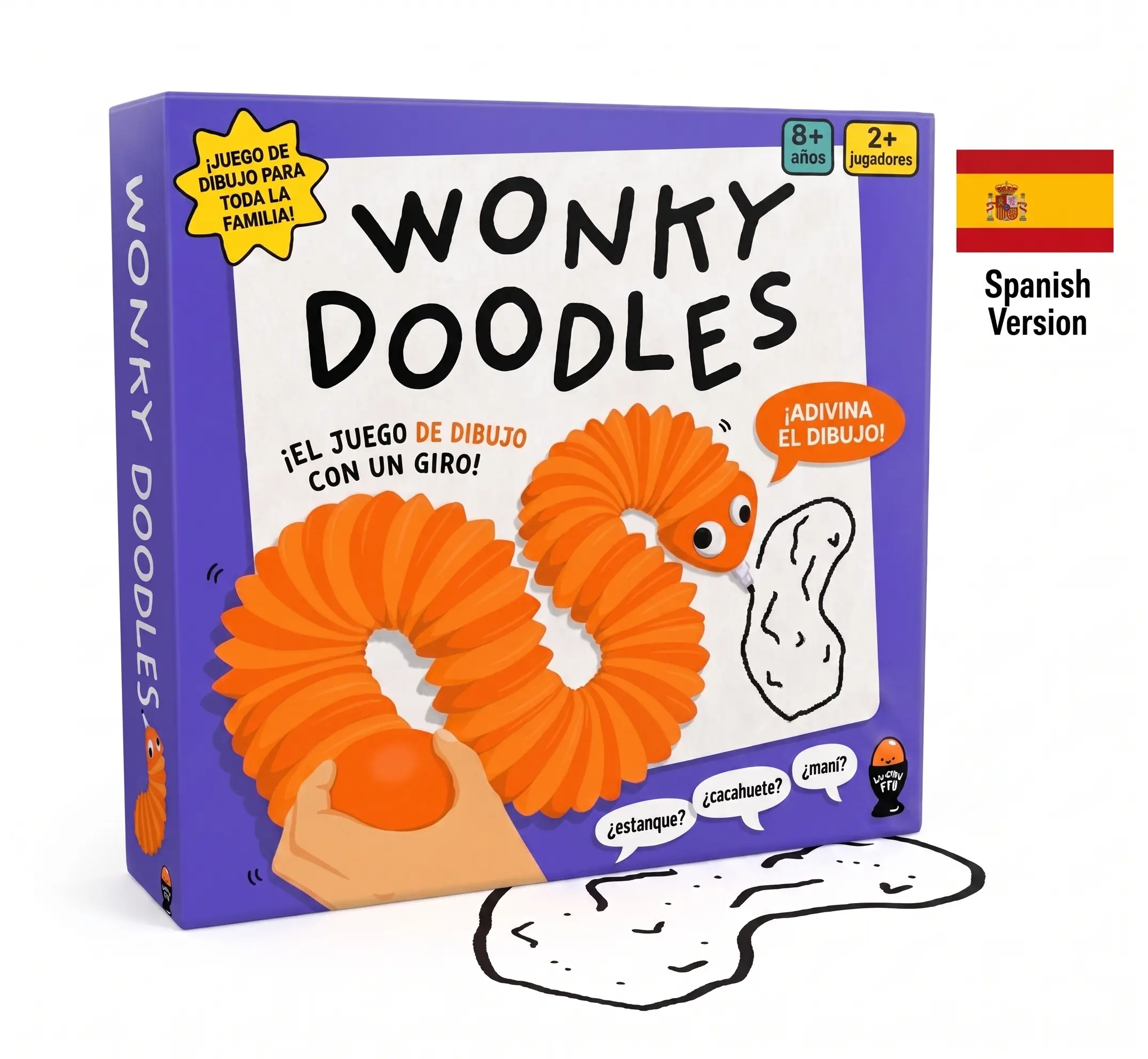Wonky Doodles Spanish - The Doodling Party Game With A Twist Now In Spanish!