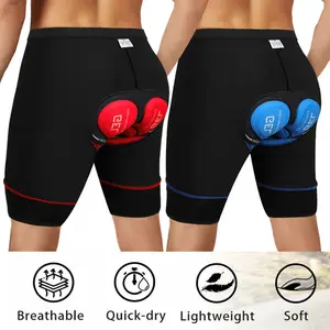 CATTIBOR Men Cycling Shorts,Sponge Gel Padded Underwear,Shorkproof Breathable MTB Mountain Bike Bicycle Short Pants,Men Riding Bike Sport Underwear For Outdoor Activities