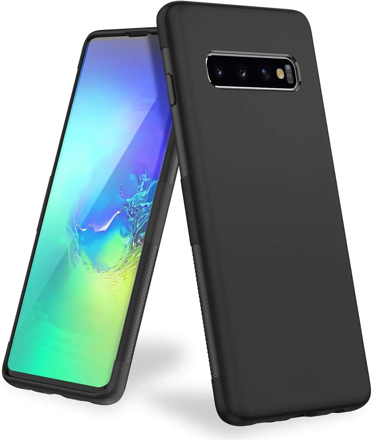 Case for  Galaxy S10 (6.1 Inches)  Ultra-Thin Frosted TPU  Protective Case for Galaxy S10 [Shockproof, Scratch-Resistant & Anti-Fingerprint] C Black