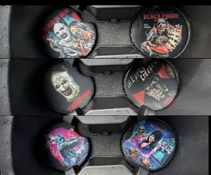 Custom Horror Car Coasters – Gothic Spooky Cup Holder