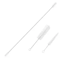 Instrument Cleaning Brush Set, Stainless Steel & Nylon Bristles Brush, Music Accessories for Wind Instruments