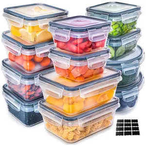 Meal Prep Containers Set 12/24 Pack Airtight Leak-Proof Bento Boxes with Lids BPA-Free Microwave & Dishwasher Safe Ideal for Food Storage