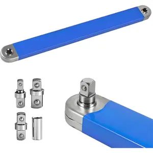 Impact Ready Offset Extension Wrench Set, Ideal for Tight Spaces with 1/4" Socket and 1/2", 1/4", 3/8" Square Drive Adapters, Universal Extensions Wrench for Small Places