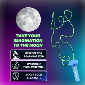 (NOshippingfee) USB Rechargeable Luminous Rope Fidget Toy Handheld Electric Portable Loop Rope Launcher Propelled Game Shooter Novelty Fun Pressure Reducer Defy Gravity Boost Imagination ColorfulKid Adults For Outdoor Party Halloween Christmas Birthday