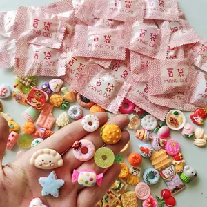 5pcs Mini Food Beverage Accessories Mini Blind Box House Kitchen Decoration Creative Party Blind Bag Children's Toy Gifts