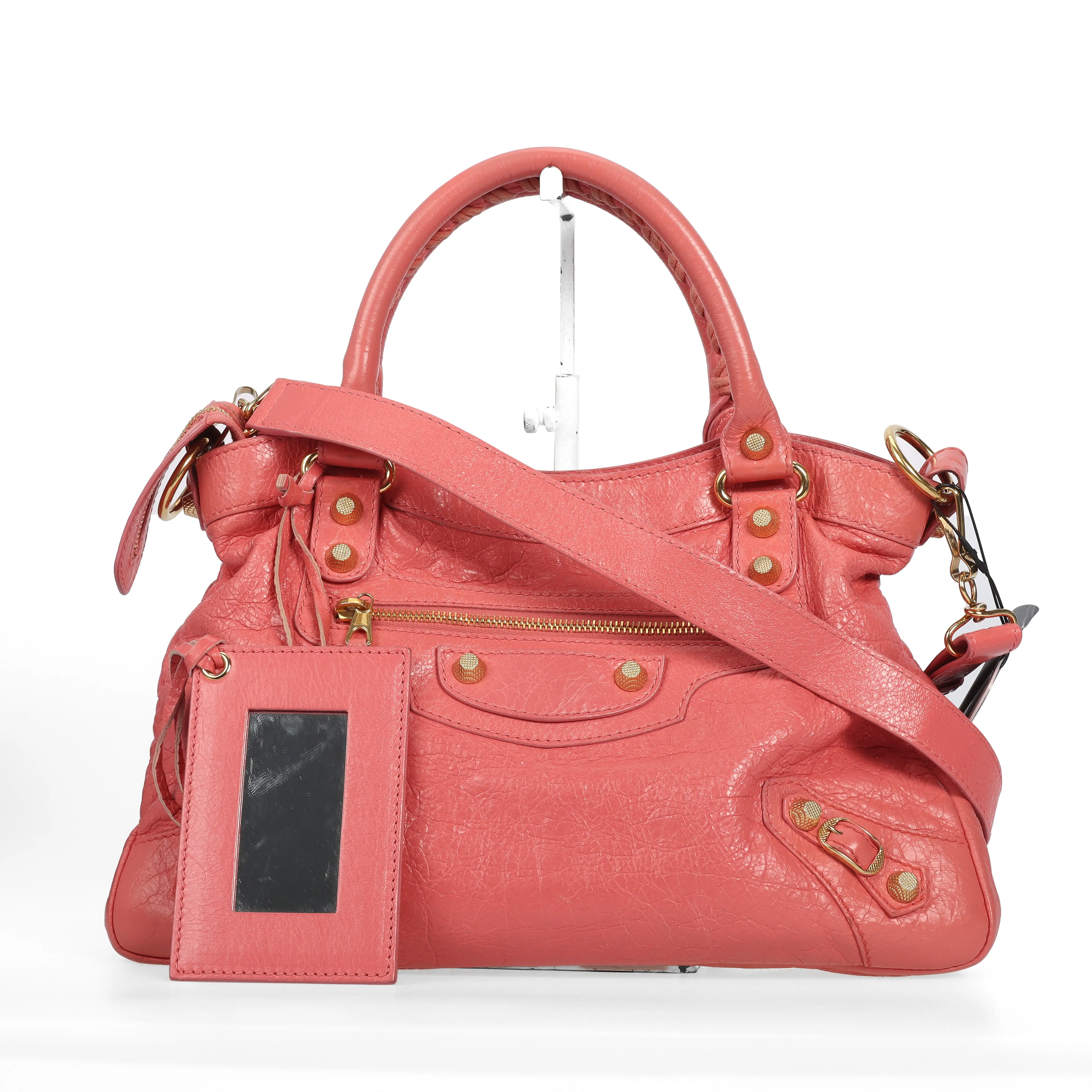 Pre-owned Calfskin Crossbody Bags Balenciaga Pink 55698231