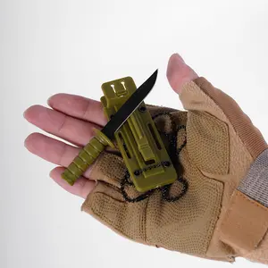 Camping Mini Utility Knife Set with Holsters，Tactical Mini Neck Knife with Chain & Holster, Must-Have Outdoor Survival Gear for Adventures, Carbon Fiber