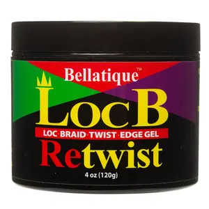 BELLATIQUE Loc B Retwist Loc, Braid, Twist & Edge Gel 4oz