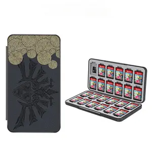 Suitable for Nintendo Switch Card Box Ns Game Cartridge Storage Case, Magnetic Holder Holds 24 Cards, Oled Compatible Accessory Organizer, Card Hobby Box