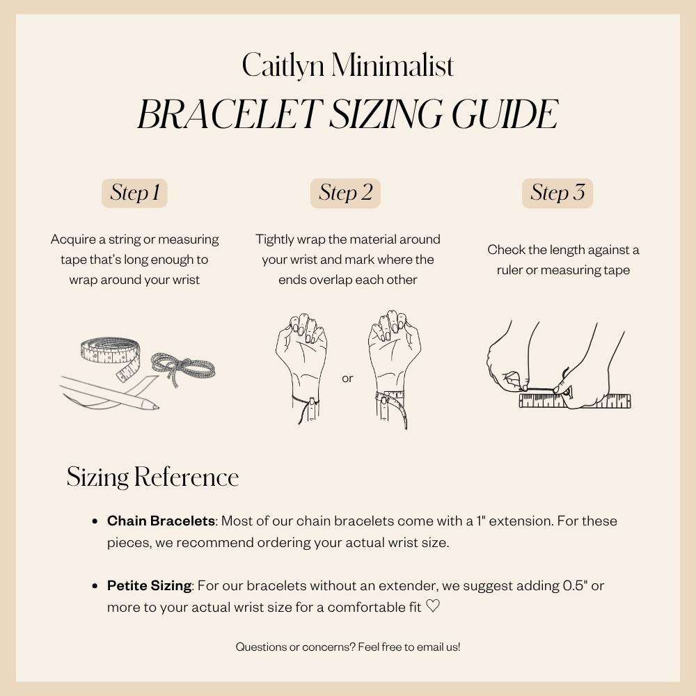 Herringbone Bracelet by Caitlyn Minimalist - Dainty Layering Chain Bracelet in Gold & Silver - Minimalist Jewelry - Girlfriend Gift