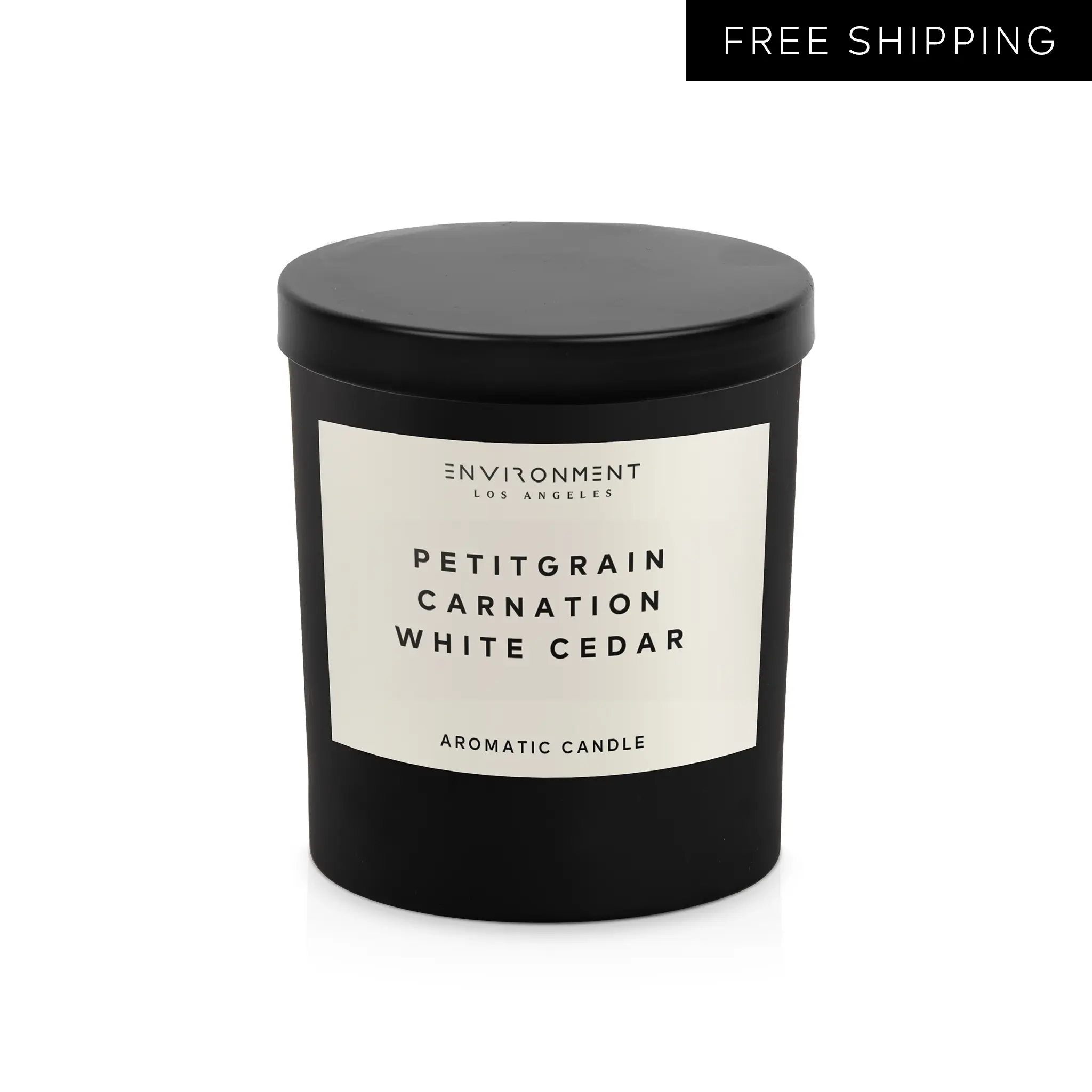 ENVIRONMENT Inspired by Designer Perfume LHomme Candle, 8oz Luxury Coconut Apricot Wax Candles for (Petitgrain | Carnation | White Cedar) Home Fragrance Products, 1 Wick Candle, Vegan & Cruelty-Free
