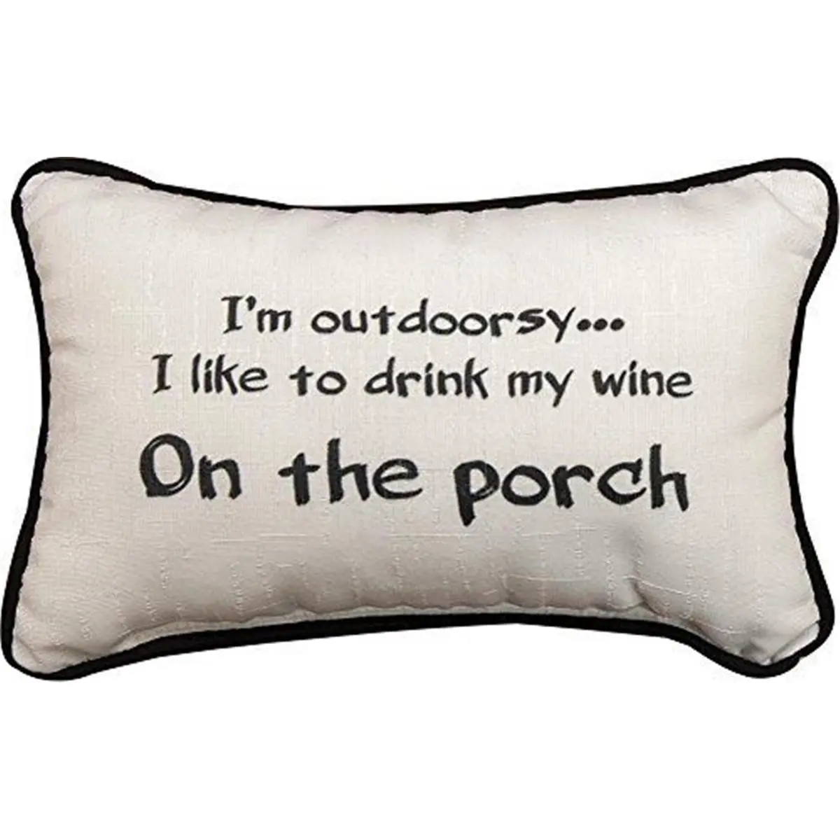 Manual Woodworkers & Weavers Outdoor-Themed Accent Pillow, 12.5x8.5in, Dye Sublimate Poly-Cotton Pillow for Home Décor, Customizable Textile Manufacturing Crafted