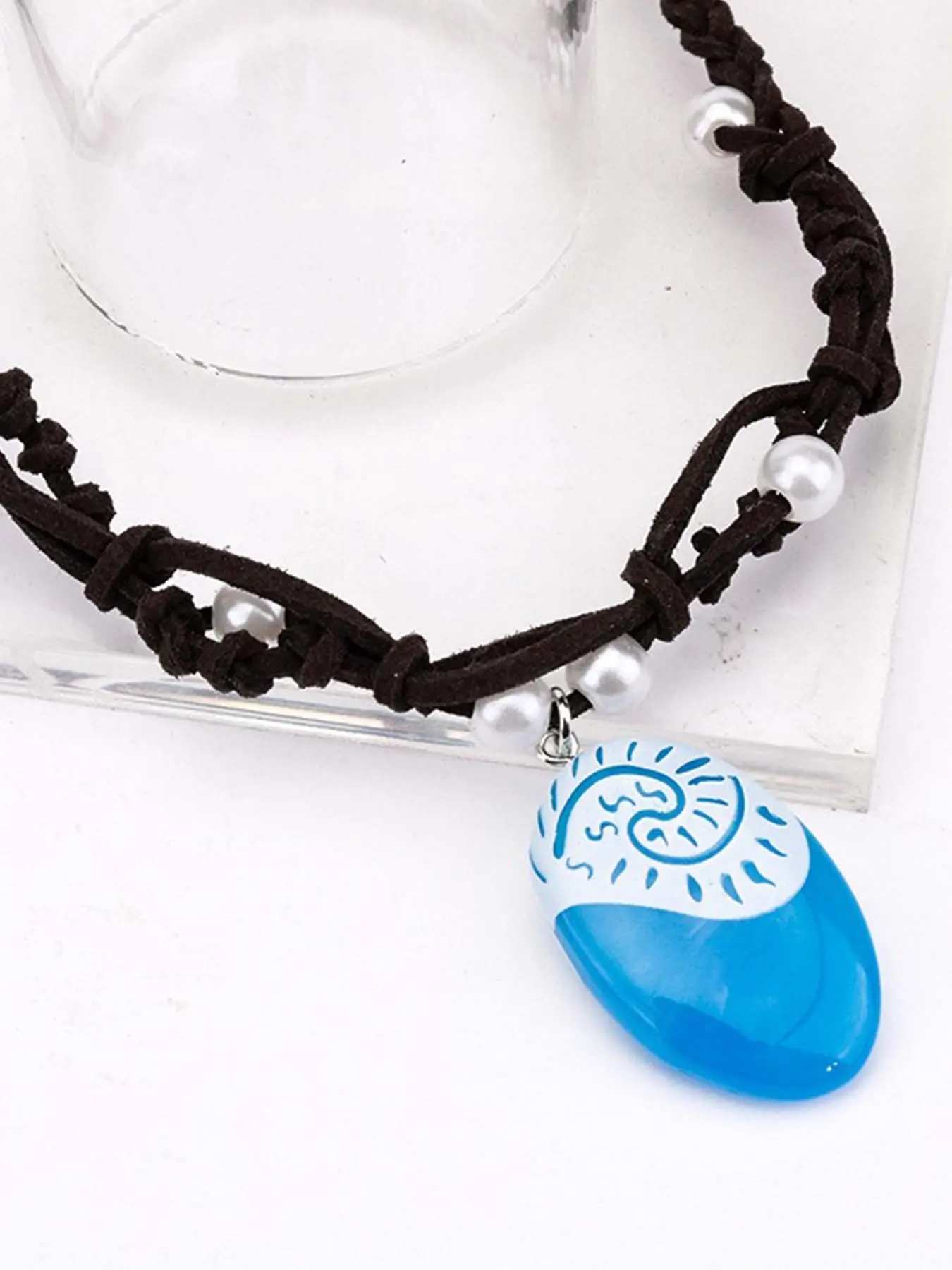 Frozen Moana Princess the same necklace Ocean style fashion pearl fashion geometry collarbone chain Friendship Necklace