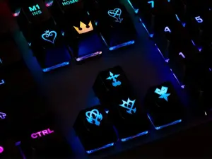 Kingdom Hearts Keycap Set, Artisan Keycaps, Custom Keys for Cherry MX Keyboard, Christmas Gifts
