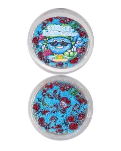 Sour Blue Raspberry Gushers - 8 oz candy Snack Sweet Tangy Bonbon