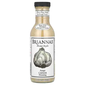 Briannas Home Style, Asiago Caesar Dressing, 12 fl oz (355 ml)