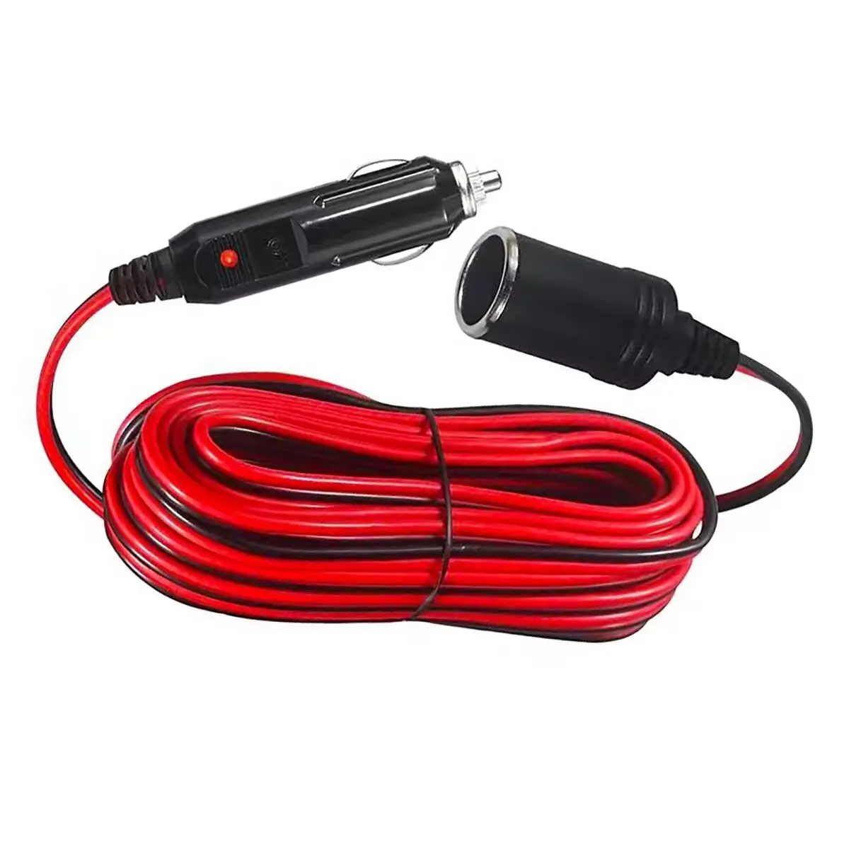 heavy duty cigarette lighter extension cord RWUJILONG 12V/24V 13.1FT The 12V Adapter Plug 12 ROADPRO, Extension Cord, 1 Connections,