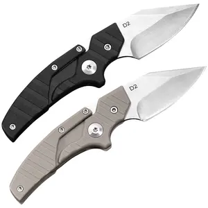 Premium Tactical Compact EDC Folding Pocket Tool - 3.54cm Reverse Tanto Black Stainless Steel Blade, 1-Hand Button Lock, Lightweight Aluminum Handle, Ideal for Camping, Gift for Outdoor Enthusiasts, Portable Survival Item