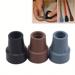 1pc Rubber Cane Tip, Enhance Stability and Safety for Walking Cane, Easy To Install Cane Accessory, Camping Equipment, Hiking Pole, Camping Supplies, Hiking Essentials