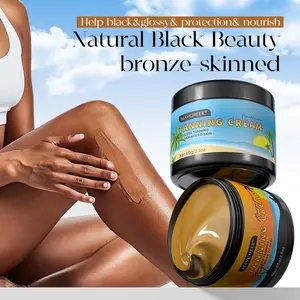 Tanning Cream 60g, Natural Bronzed Look Blended Gradual Tan for Fair Skin, Summer Sunbath Moisturizing Lotion, Perfect for European and American Skin Tone
