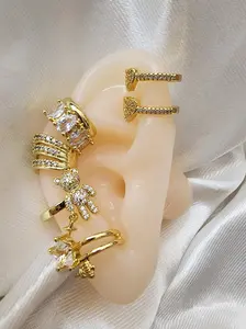 14K Gold Laminated Earcuff with 7 Design Options for Women