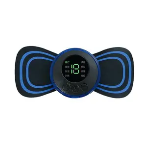 Portable EMS Intelligent Mini Massage Sticker - 8-Mode Electric Stimulator for Cervical, Shoulder Muscle Relaxation