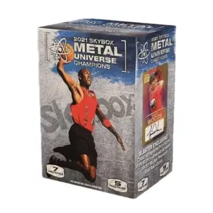 Hobby Skybox 2021 Metal Universe Champions Trading Card Pack - 7 Cards per Pack - Exclusive Blaster Edition - Collectible Sports Memorabilia