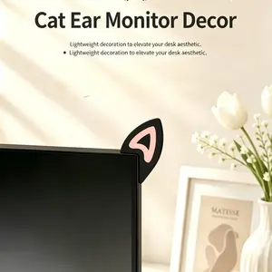 Aesthetic Gaming Room Decor: Creative Desk Pet & PC Case Ornament, Universal Monitor Top Shelf Accessory for PC & Car Screen, Desktop Aesthetics Must-Have, Cute Desk Accessories