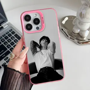 J-JungKook Phone Caseing For iPhone 17 16 15 14 13 12 11 Pro Max Plus Air IMD Color Silver Cover Protection Shockproof Protective
