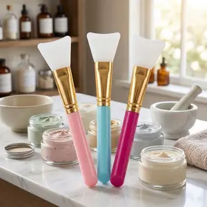 Silicone Face Mask Brush: Ultra-Soft Bristles for Deep Cleansing, Pore Care & Makeup Removal. Mix Clay Masks Evenly, Boost Blackhead Extraction. Must-Have Daily Skincare Tool for DIY Facial & Makeup Enthusiasts. Gentle, Durable, Home Beauty Essential.