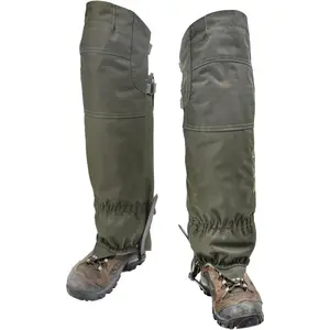 Tactical Leg Gaiters High Gaiters Hunting Gaiters Knee Protection Anti-Tear Oxford Fabric Full Length Zip Waterproof Breathable Windproof for Outdoor Hunting Hiking Walking