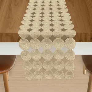 Elegant Comfort Embroidery Misho Table Runner - Lace Design for Dressers, Coffee Tables, and Dining, Versatile Seasonal Décor for Everyday