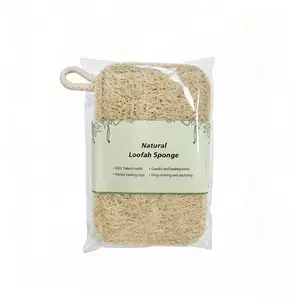 Natural Cleaning Sponges 100% Organic Luffa Dish Scrubber | Plant-Based, Compostable, Cruelty Free, Kitchen Dishwasher Sponge | Non Scratch Scouring Pad, 4.4 x 2.8, Pack of 3 Cleaner