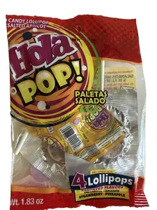 HOLA POP! The Original Saladito Lollipops (4 Lillipops)