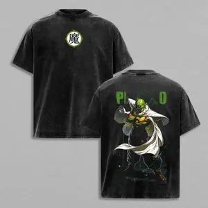 Piccolo Dragon Ball Z Namekian Warrior Anime T-Shirt, Vintage Washed Graphic Tee