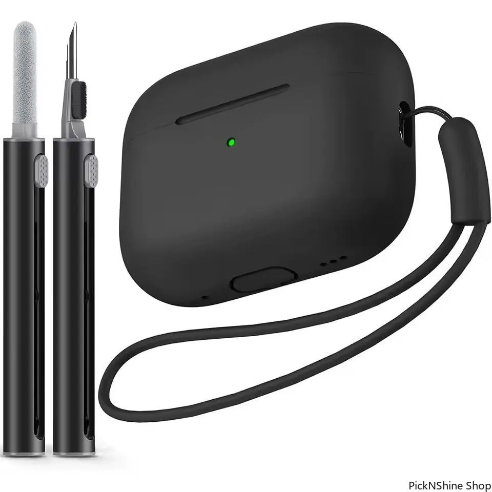 Soft Silicone Wireless Headphones Protective Case with Cleaning Pen Kit - Shockproof, Scratch-Resistant Audio Cover for 1st-2nd Gen Noise-Canceling Headphones, Ideal for Daily Protection & Portable Carrying