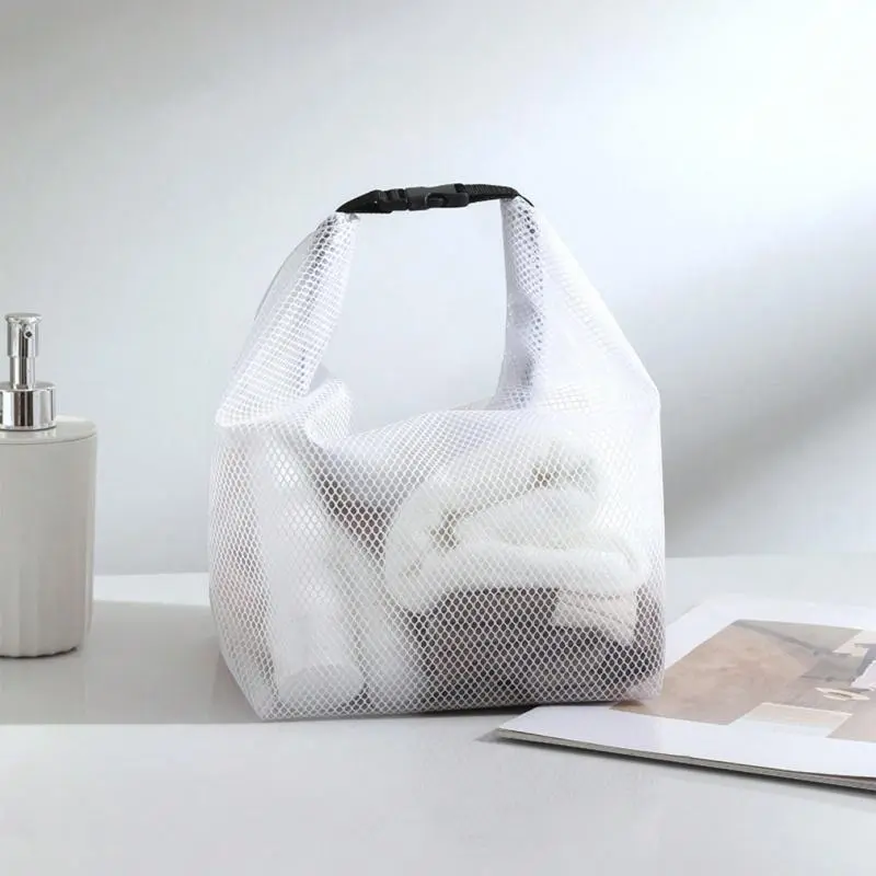 1pc Wet Bag For Swimsuit And Towels, Waterproof Clothes Bag With Handle Zippered Oxford Cloth Wet Dry Sack Bag, Wet Clothes Bag, Mesh Laundry Bag, Laundry Shoe Bag, Wash Bags, For Travel Gym Beach, Home Goods