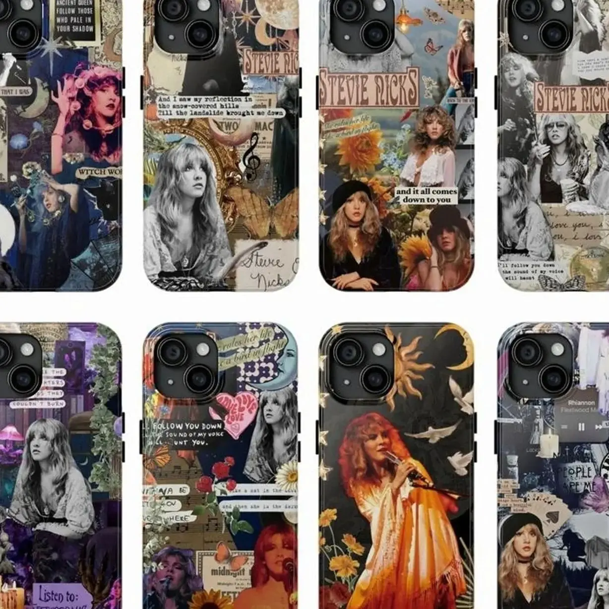 S-Ste.vie N-Nicks Inspired Phone Case, Gypsy Soul Style And 70s Nostalgia Gifts For Fans, Compatible with iPhone X, 11, 12, 13, 14, 15, 16, 17 & more