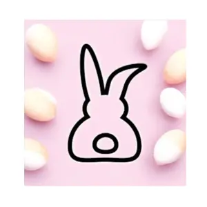 Easter Bunny Cookie Cutter - Cute Spring Bunny Shaped Cutter for Sugar Cookies, Customizable Easter Cookie Decoration