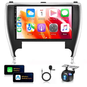 "10.1'' Android Car Stereo for Toyota Camry 2015-2017 | Wireless CarPlay & Android Auto | 2+64G Fast RAM ROM | GPS Navigation | Bluetooth WiFi FM | HD Backup Camera | SWC Mirror Link