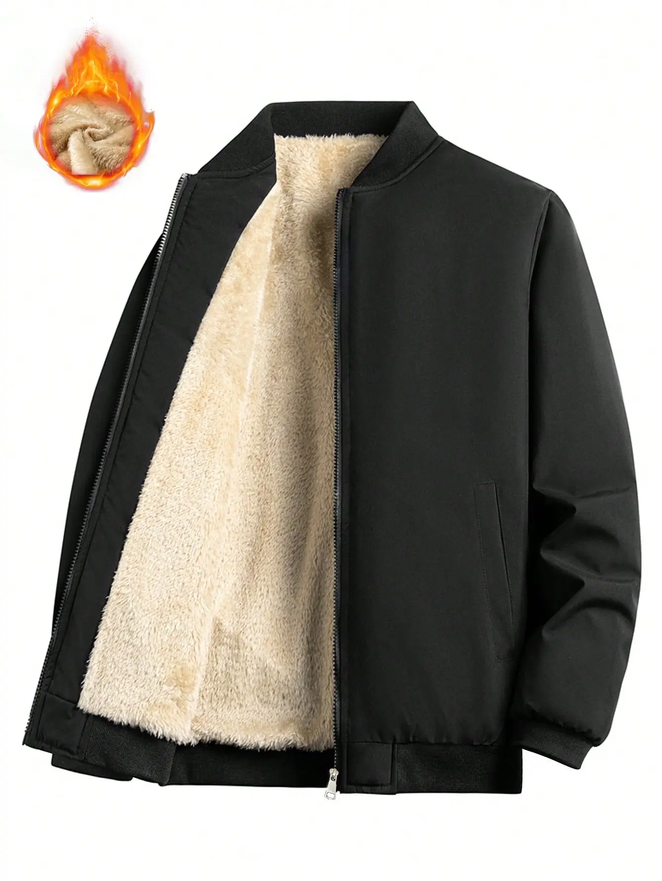 Men's winter and autumn fleece jacket